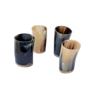 Verre en corne de buffle haut de gamme, qualité supérieure, fait main, naturel, durable, rustique, pour la dégustation de vin à la maison - Product Image 5