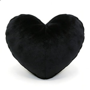Black Heart-<b>Shaped</b> Plush <b>Pillow</b> With Blue Eyes And Zigzag Smile Soft Stuffed Toy For Stress Relief Unisex 11CM-30CM - Product Image 2