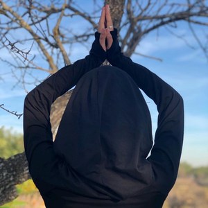 เดรสฮู้ดดี้คอวูลเทรนดี้สุดฮิตปี 2026 ผ้าฝ้ายทรงทูนิค มีรูสอดนิ้วโป้ง สไตล์โบฮีเมียน เสื้อผ้าผู้หญิงลำลอง เดรสเสื้อฮู้ด - Product Image 5