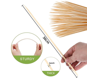High Quality Bamboo Skewers – Eco-Friendly, Food Safe, Smooth Finish, Strong <b>BBQ</b> Sticks for Catering & Wholesale - Product Image 5