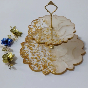 Luxury Event Table Styling <b>Cake</b> <b>Stand</b> Resin Party Tableware & Table Decorations - Product Image 6