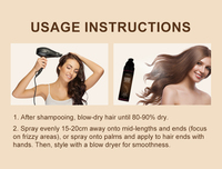 OEM Nourishing Smoothing Hair Spray, 80ml Olive & Jojoba Seed Oil Leave-In Hair Mist, Ringan Tidak Berminyak untuk Rambut Kering dan Mengembang.