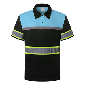 Camisas Personalizadas de Diseño Nuevo, Tejidas, Antiarrugas, de Alta Visibilidad, Secado Rápido, con Logotipo Frontal, para Hombre - Product Image 1
