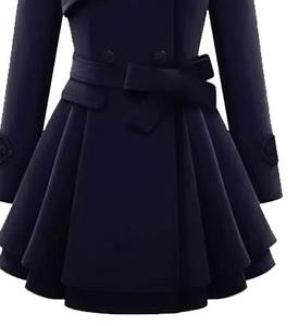 3. Abrigo de Mezcla de Lana para Mujer, Abrigo de Invierno de Lujo con Cuello de Solapa y Cinturón, Ropa Exterior de Moda, Proveedor Mayorista OEM ODM - Product Image 6