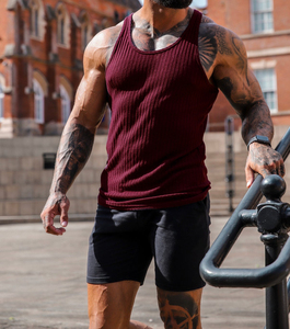 <b>Men's</b> Sleeveless Gym <b>Vest</b> Breathable Workout Muscle <b>Stringer</b> Cut-Off Y Back Tank Tops 3D Fitness Pattern Wholesale Private Label - Product Image 5