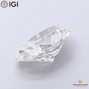 Diamant ovale cultivé en laboratoire certifié IGI CVD, 1,50 carat, couleur F, clarté VVS1, pour pendentif solitaire élégant - Product Image 3