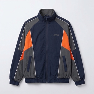 Veste coupe-vent à capuche longue pour homme, personnalisable, avec poches latérales zippées, imperméable, coupe-vent et respirante, vente en gros - Product Image 2