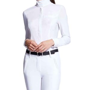 ผ้าไหมผสมคุณภาพสูง เนื้อสัมผัสบางเบา เงางาม ให้ความสบายระดับพรีเมียม เสื้อเชิ้ตแขนยาวสำหรับผู้หญิง - Product Image 2