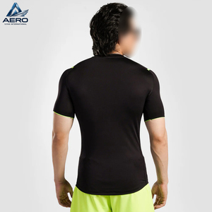 เสื้อยืดแขนสั้นสีดำรุ่นใหม่ปี 2026 แบบรัดรูป แห้งเร็ว เสื้อผ้าผู้ชายสำหรับ MMA ฟิตเนส แรชการ์ด - Product Image 3