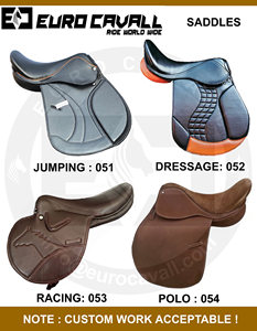 Silla de Montar Western de Cuero Portátil de Última Generación con Estructura de Plástico para Caballos y Jinete - Product Image 5