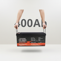 Batterie de stockage d'énergie solaire au lithium-ion 12V 400Ah, cellules de qualité A, plus de 6 000 cycles profonds, batterie solaire, système d'énergie solaire Lifepo4