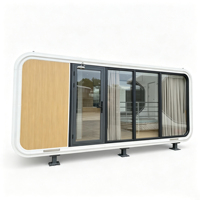Cabane de jardin Apple Pod avec design moderne, maisonnette modulaire d'extérieur, conteneur habitable