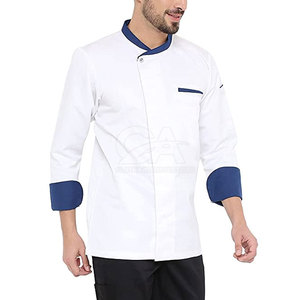 Uniforme de chef, vêtements de travail pour le personnel de cuisine de restaurant, veste à manches longues en polyester/coton durable, pantalon, tablier, vêtements professionnels pour la restauration - Product Image 4