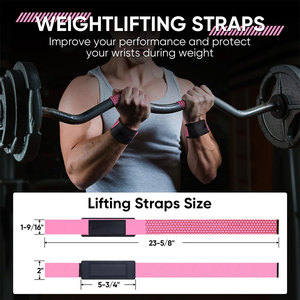 Heavy Duty Wrist <b>Straps</b> <b>For</b> Men Women Hand Protect Good Quality Gym Weight <b>Lifting</b> Wrist <b>Straps</b> Customizable Private Label - Product Image 5
