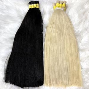 Extensions de cheveux humains tendance, cheveux vierges naturels blonds 613, lisses, tissage vietnamien, meilleurs fournisseurs, double trame à la machine - Product Image 2