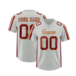 Compre Camisetas de Fútbol Americano Personalizadas con Sublimación, Malla Transpirable, Anti-UV, de Secado Rápido, Manga Corta, Tallas Grandes, Ropa de Equipo - Product Image 1