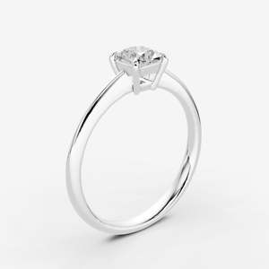 Nuevo Anillo Solitario Clásico con Cojín de Diamantes Naturales en Oro Rosa de 18K, Anillo de Compromiso de Lujo para Mujer, Regalo - Product Image 3