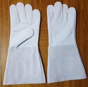 Gants de soudage de haute qualité, résistants à la chaleur et aux coupures, isolés, design personnalisé, en cuir, pour la sécurité au travail, faible MOQ - Product Image 1