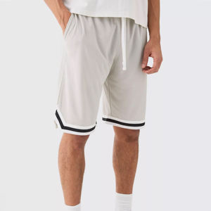 Pantalones Cortos Deportivos para Hombre, Estilo Retro, de Malla, Bordados, con Bolsillos, a Bajo Precio - Product Image 6