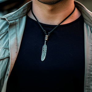 Titanium Steel Number Pendant with Adjustable <b>Rope</b> <b>Chain</b>-Rhodium & 18K Gold Plated Waterproof for Men & Boys - Product Image 6