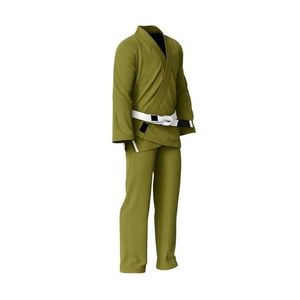 Uniforme de Taekwondo Verde Oliva, Dobok Profesional para Entrenamiento, Traje de Taekwondo de Primera Calidad y Alta Resistencia - Product Image 3