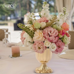 Elegant design Iron Table <b>Vase</b> Decorative Flower <b>Vases</b> for Wedding Centerpieces Elegant Metal Tabletop <b>Vase</b> with Blooming Flower - Product Image 4