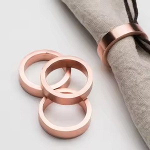 ชุดแหวนผ้าเช็ดปากโลหะหรูหราสำหรับงานแต่งงาน งานเลี้ยง และตกแต่งโต๊ะ - Product Image 1