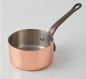 Rose Gold <b>Copper</b> <b>Utensils</b> Sauce Pan With Attached Aluminium Handle And Lid For Kitchenware Hotel And Restaurant Use - Product Image 2