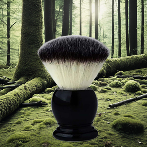 Brocha de Afeitar para Hombre ASAP Ecológica de Alta Calidad Personalizada con Cerdas de Jabalí y Mango de Madera Negro, Marca Privada, Asequible - Product Image 2