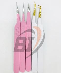 Pinzas para pestañas, pinzas para extensión de pestañas sostenibles probadas a mano con estampado de pestañas de acero inoxidable, etiqueta privada/Espejo para pestañas - Product Image 4