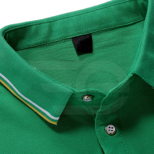 Polo pour homme en coton mélangé, manches courtes, style décontracté, été, uni, fabrication OEM, fabricant de polos en coton pour homme - Product Image 3