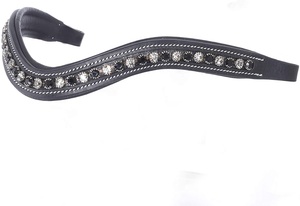 Haute qualité Logo personnalisé cheval équestre frontal multicolore cuir Durable fantaisie couture confortable en gros à faible coût - Product Image 5