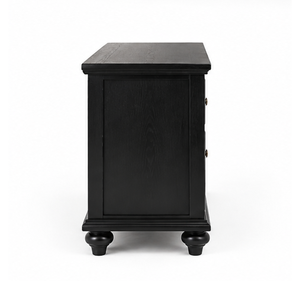 Mueble para TV de Madera de Teca Sólida Negra de Primera Calidad, Consola Multimedia, Mueble de Almacenamiento, Muebles de Lujo para Sala de Estar, Fabricante - Product Image 4