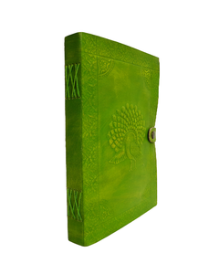 Diario de Cuero Genuino con Diseño de Pavo Real, Hecho a Mano, Cierre de Gancho Metálico, Cuaderno al por Mayor - Product Image 1