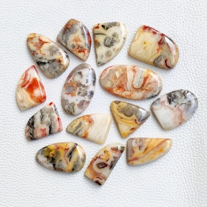 Lot en gros d'agates Crazy Lace, cabochons de tailles et formes variées, qualité commerciale, pierres précieuses naturelles, quantité en vrac - Product Image 1