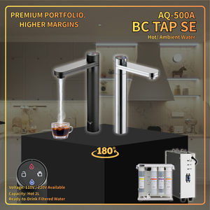 Dispensador de Agua Compacto Bajo Fregadero AQUATEK BC TAP SE, Tanque de Agua Caliente de 2L, Interruptor de Seguridad, Acero Inoxidable RO 316L, Ecológico (AQ-500A) - Product Image 1