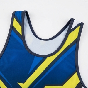Combinaison de lutte personnalisée en spandex par sublimation, uniforme de lutte pour jeunes et hommes, vente en gros, conception OEM, équipement de lutte - Product Image 3