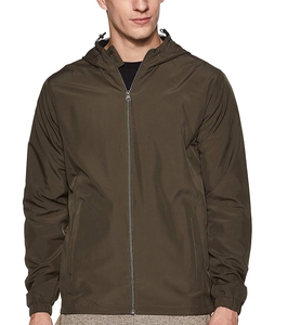 Wholesale OEM Custom Logo Brand <b>Running</b> Outwear Fashion Sportswear Men's <b>Lightweight</b> Windbreaker Hooded <b>Jacket</b> 100% Polyester - Product Image 5
