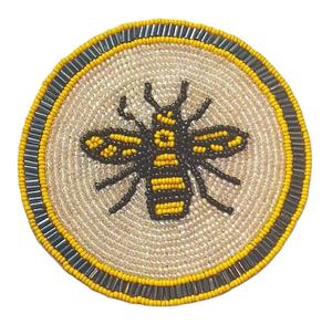 ที่รองแก้วปักลูกปัดงานฝีมือทันสมัยทันสมัยสำหรับร้านอาหารคาเฟ่ช่างฝีมือสินค้าส่งเสริมการขายจากอินเดีย - Product Image 5