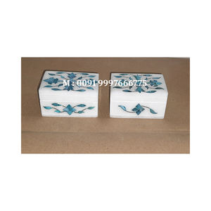 Producto Más Vendido, Joyero Hexagonal de Mármol Blanco con Incrustaciones de Nácar, Diseño Floral Hecho a Mano, Ideal para Acción de Gracias - Product Image 2