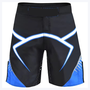 Shorts de compression sportifs MMA et boxe, taille mi-haute élastique, séchage rapide, vente en gros, pour le kickboxing - Product Image 1