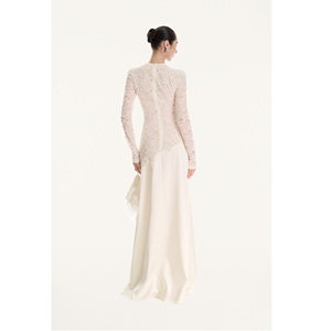 Nueva Colección de Vestidos Elegantes para Mujer, Vestido Largo hasta el Suelo, Corte en A, Cuello en V, Manga Corta, Vestido de Noche Elegante - Product Image 6