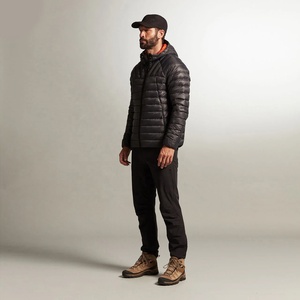 Chaqueta de Invierno Casual para Hombre, con Capucha, Cuello Alto, Cierre de Cremallera, Relleno Alternativo a Plumón, Logotipo Personalizado, para Viajes al Aire Libre, Abrigo Cálido - Product Image 3