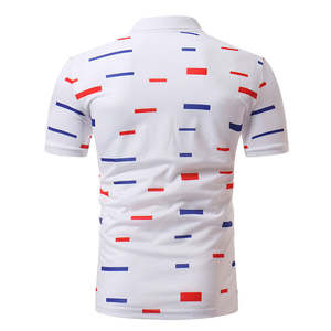 Camiseta polo antiarrugas de golf para hombre, sublimación personalizada, manga corta, talla grande, ropa informal. - Product Image 2