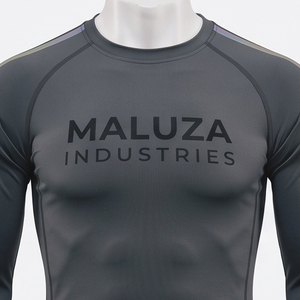เสื้อวิ่งผ้าถัก OEM 100% คอตตอน ระบายเหงื่อได้ดี กระชับรูปร่าง ยืดหยุ่นสูง เสื้อฟิตเนสผู้ชาย แขนสั้น - Product Image 3