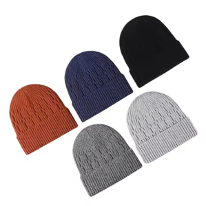 Bonnet épais et chaud pour l'hiver, doux et confortable, unisexe, style streetwear, minimaliste, rétro, tendance - Product Image 1