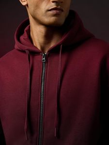 Heavy Cotton Streetwear Zippup Boxy Fit <b>Mens</b> Hoodies Blank <b>Pullover</b> Custom Branding High Quality Plain Hooded Tops - Product Image 1