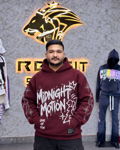 Sudadera con Capucha Personalizada Unisex con Apliques Gráficos de Pedrería en las Mangas, Ecológica, Transpirable, Estilo Urbano, de Forro Polar, Tipo Canguro - Product Image 1