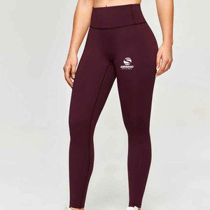 Leggings de yoga pour femmes en Spandex/Nylon, respirants, séchage rapide, légers, longueur intégrale, taille haute élastique, logo personnalisable - Product Image 2
