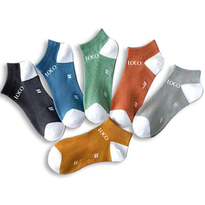 New Arrival 100% Cotton Anti-Bacterial <b>Thick</b> Crew <b>Socks</b> Breathable Quick Dry No Show Casual Men's Knitted Digital Printing - Product Image 6